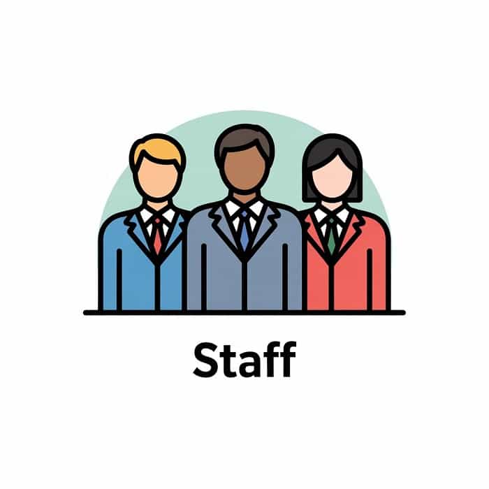 Staff members of the Faculty of Financial