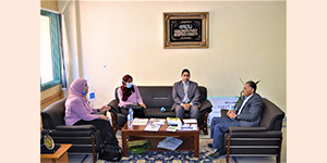 The Faculty of Engineering Received a Delegation from the Academy of Scientific Research and Technology
