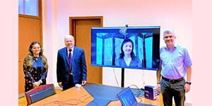 Pharos University Organized a Virtual Meeting with the Consul General of China