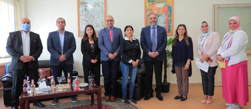 Delegate visit from Embassy of the Republic of Peru in Egypt holding practical session in Peruvian Cuisine
