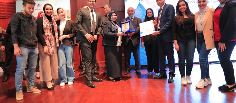 Pharos University students won awards at “Al-Sharouq” academy festival