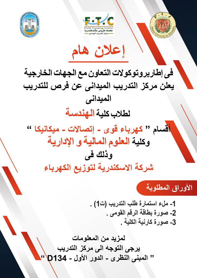 Field Training Opportunities in the Egyptian Electricity Transmission