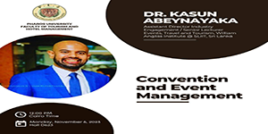 Convention and Event Management Virtual Session