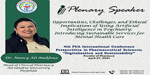 PUA’s Pharmacy Hosts Dr. Nancy Ali Mahfouz