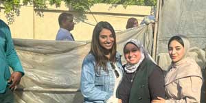 طلاب الإعلام يشاركون في حملة تشجير