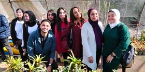 طلاب الفنون والتصميم يشاركون في حملة تشجير
