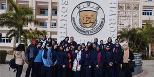 استقبال طلاب مدرسة الشهيد حسام البهي الثانوية